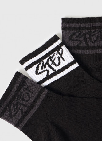 Короткие носки с рисунком для мальчиков, 3 пары