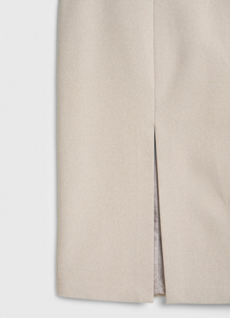 Трикотажная прямая юбка миди