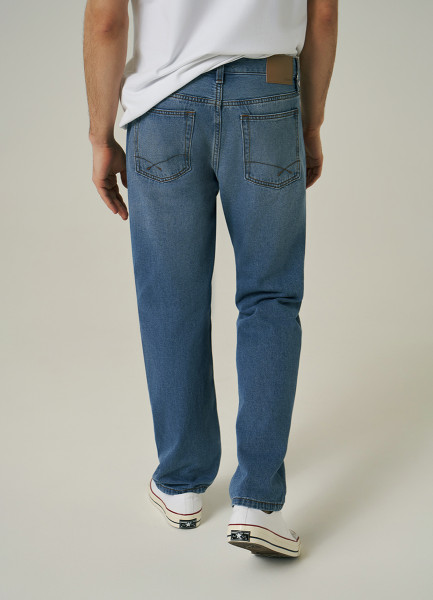 Прямые джинсы, Голубой O`Stin MPA10CO02-D5 - фото 3