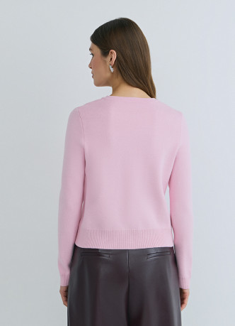 Вязаный кардиган с фигурными пуговицами