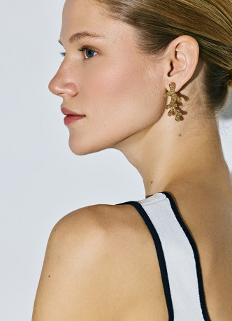 Серьги-пусеты в виде кораллов