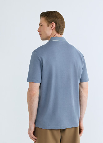 Поло из шелковистого пике