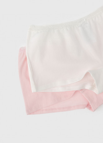 Трусы-шорты для девочек, 2 шт.