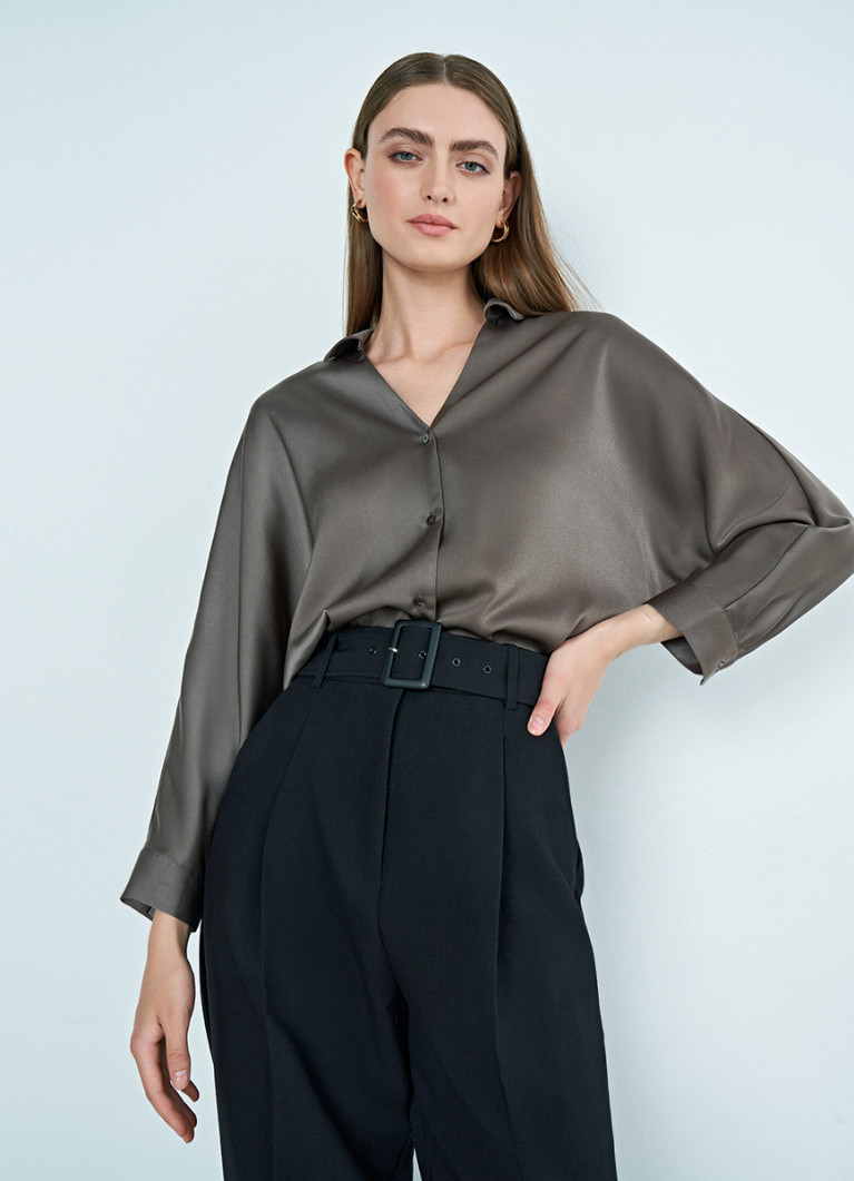 Комплект из юбки и блузки с рукавом 
