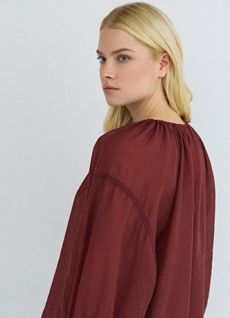 Блузка из тенселя с завязками