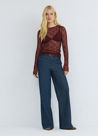 Кружевной лонгслив