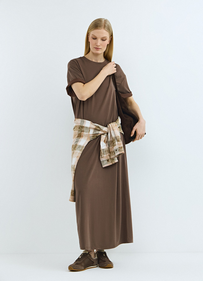 Платье-футболка из вискозы