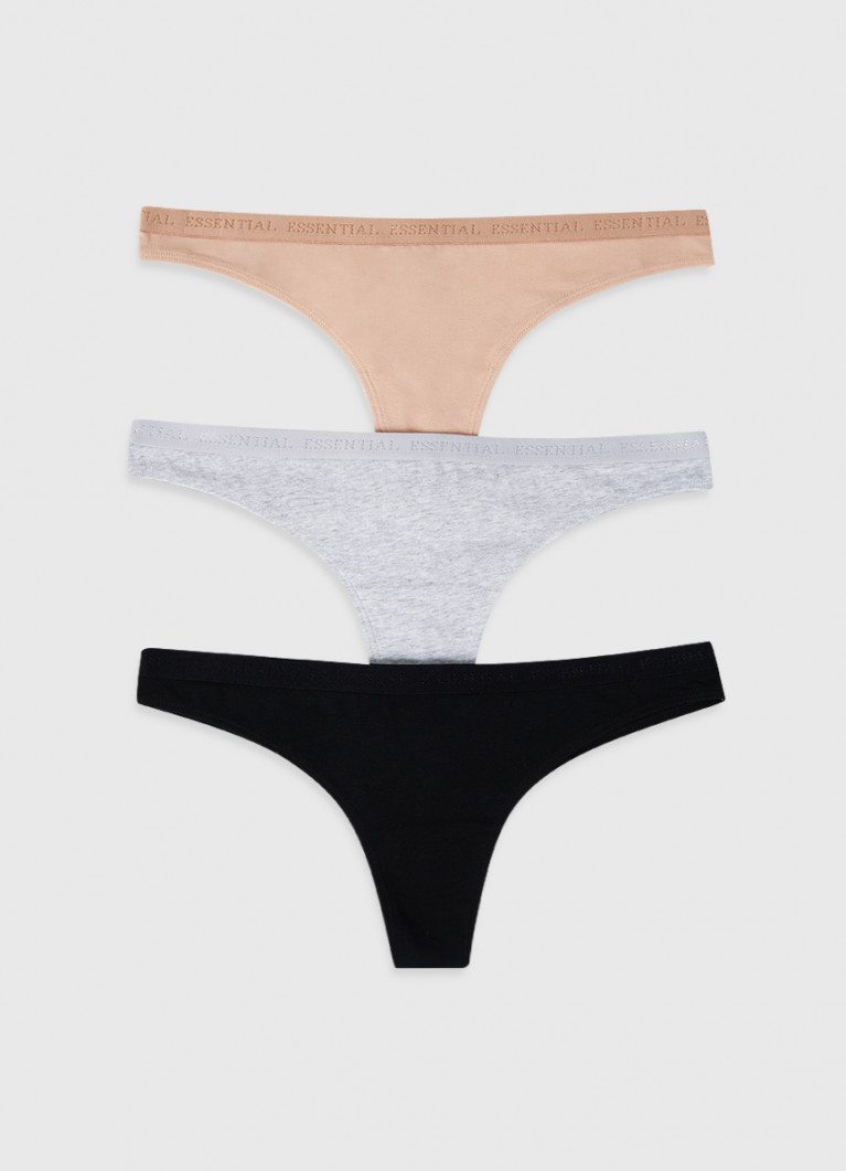 Трусики Трусики-бразилиана, 3 шт. (LU672DO02-T3) купить за 999 руб. в интернет-магазине O'STIN