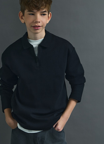 Поло с длинным рукавом для мальчиков