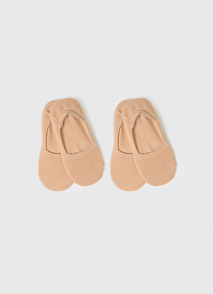 Носки-подследники из хлопка, 2 пары