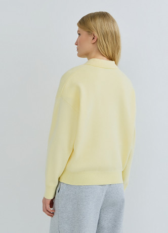 Джемпер с воротником поло на молнии