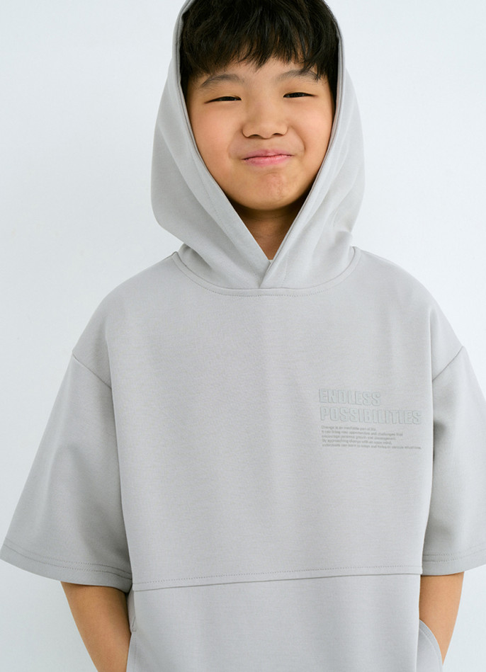 Худи с коротким рукавом для мальчиков