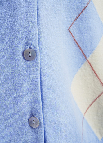 Кардиган с ромбами