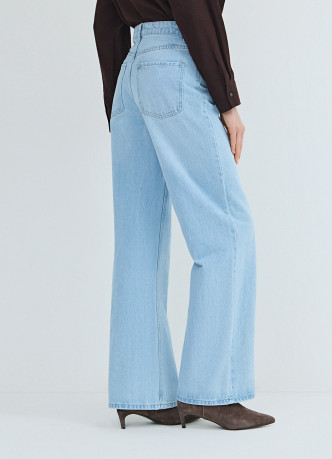 Джинсы Wide leg с высокой посадкой