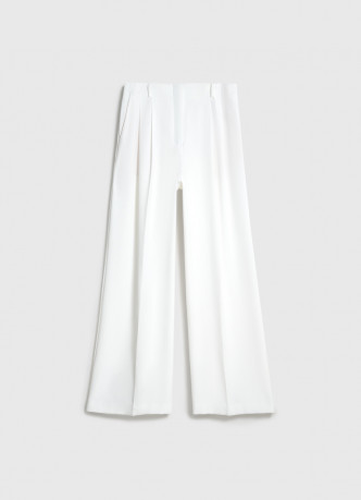 Прямые брюки со складками