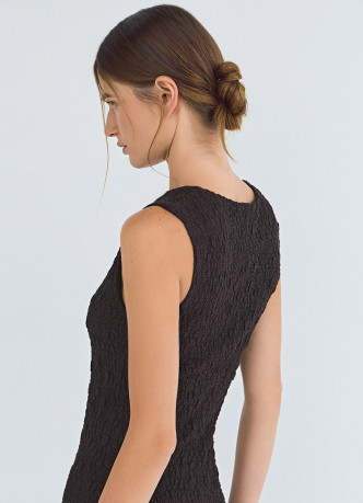 Платье из кружевного трикотажа