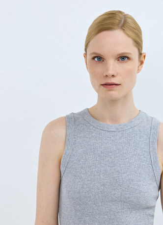 Базовая майка в рубчик