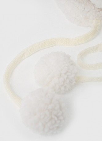 Шапка-ушанка с завязками для девочек