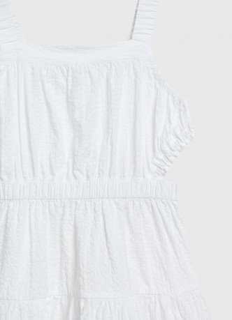 Платье из ткани с жатым эффектом для девочек