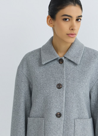 Куртка из пальтовой ткани