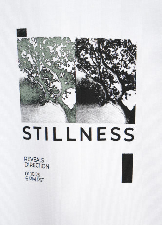 Футболка свободного кроя с принтом