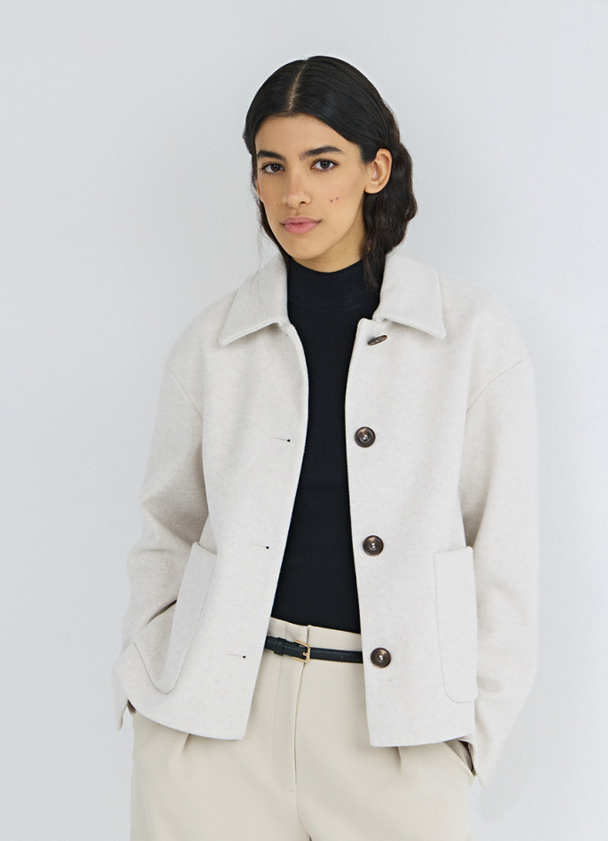 Куртка из пальтовой ткани