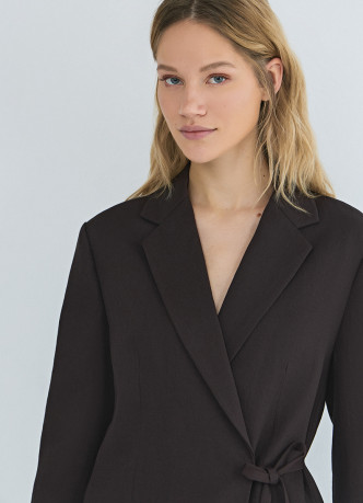 Жакет на запах с завязками