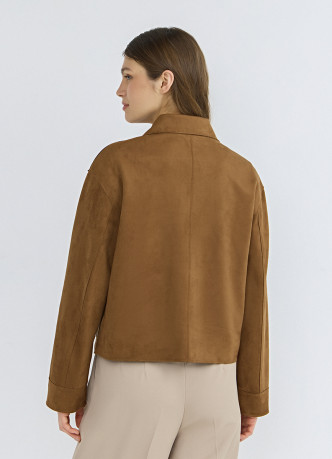 Куртка из искусственной замши