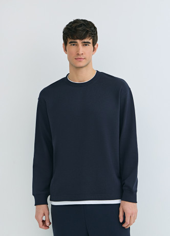 Свитшот с имитацией футболки