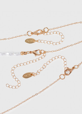 Многоярусное ожерелье с кулонами