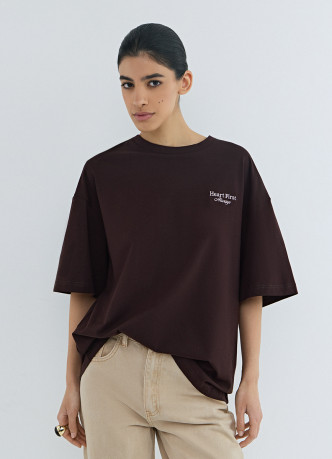 Футболка оверсайз с вышивкой