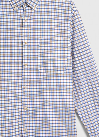 Рубашка в клетку из хлопка оксфорд