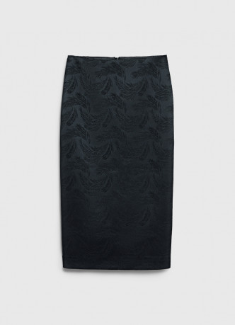 Прямая юбка из жаккарда