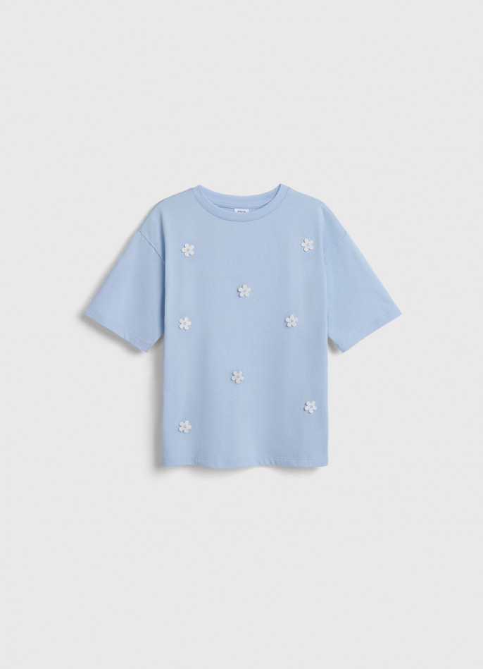 Футболка с декором для девочек