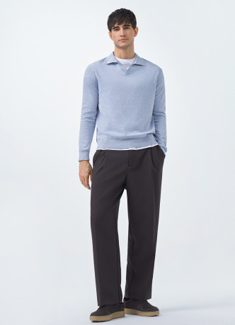 Поло с длинным рукавом