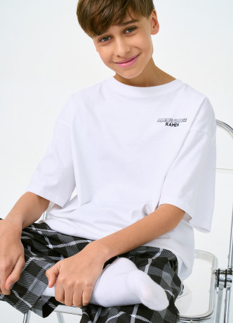 Футболка пижамная с принтом для мальчиков