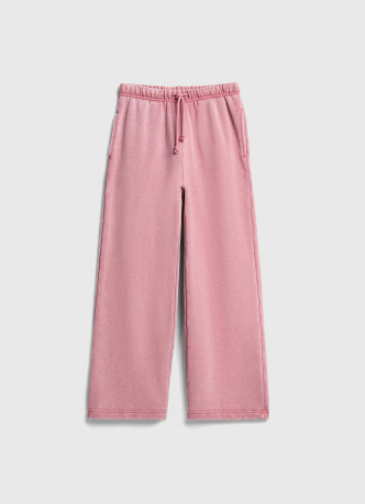 Широкие трикотажные брюки для девочек