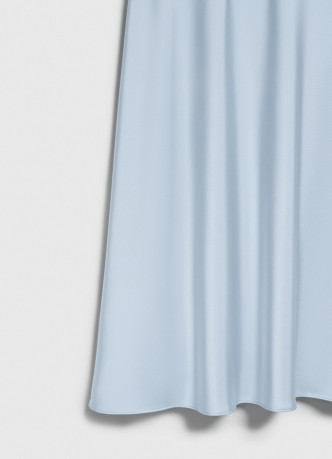 Атласная юбка миди А-силуэта