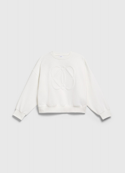 

Свитшот с объёмным принтом для девочек, Белый