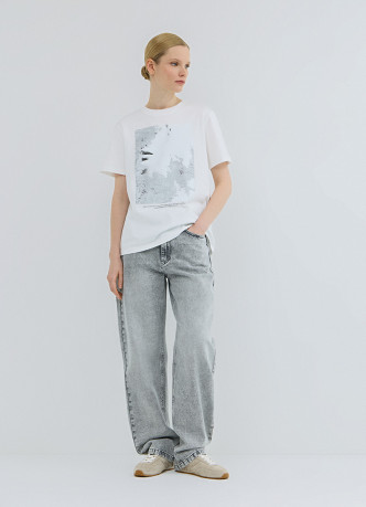 Футболка с принтом