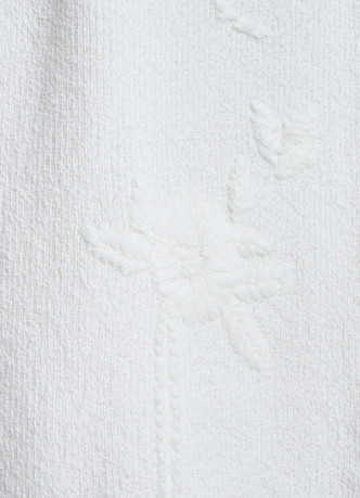 Трикотажный жилет с флоральной вышивкой