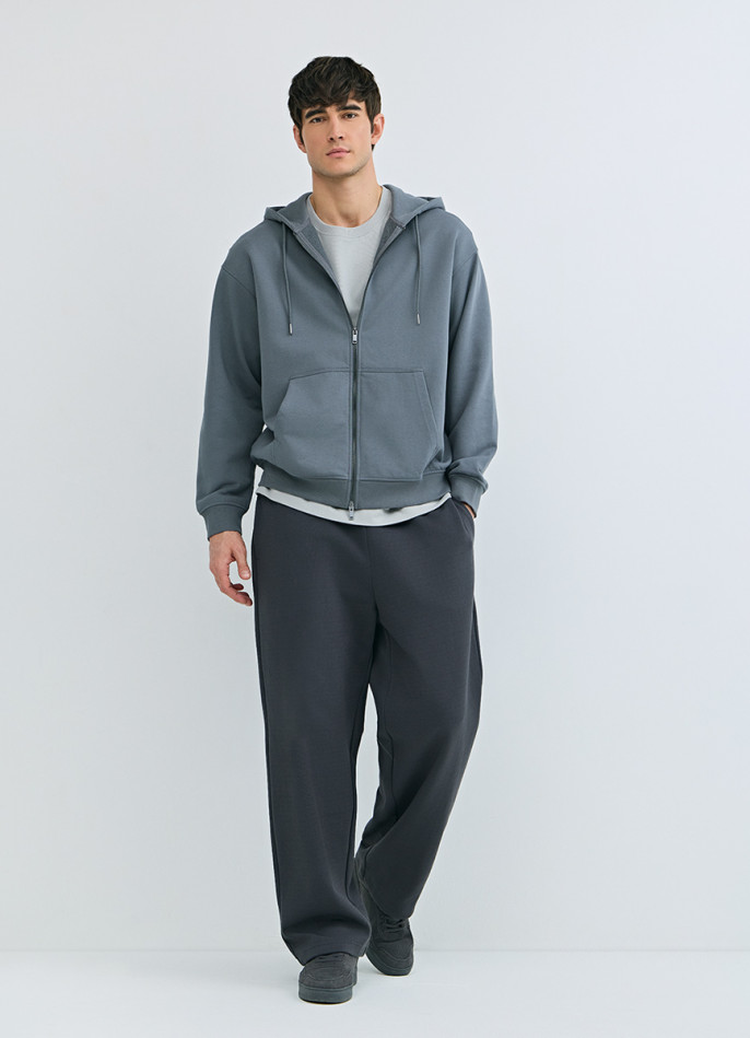 Толстовка на молнии с капюшоном