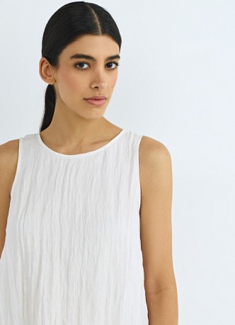 Топ из жатой ткани