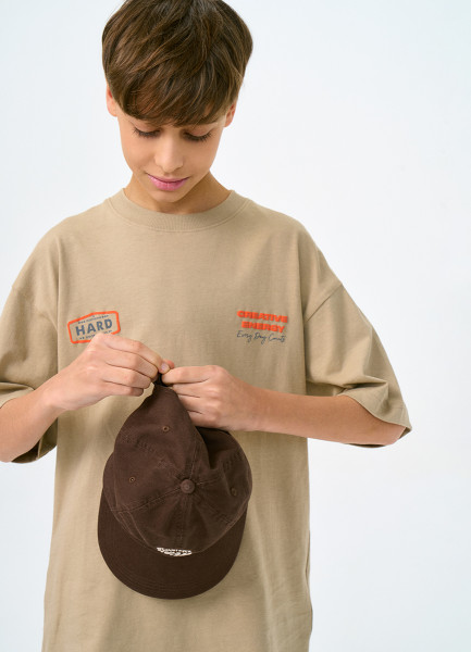 

Футболка с принтом для мальчиков, Бежевый