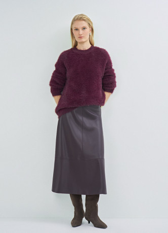 Джемпер из пушистой пряжи