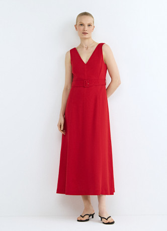 Сарафан из вискозы со льном