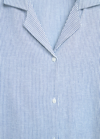 Рубашка из смесового льна для девочек