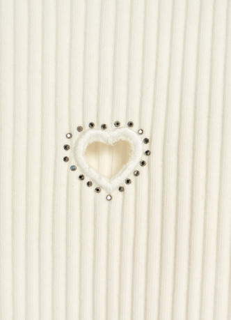 Футболка в рубчик с вышивкой для девочек