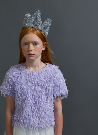 Фактурная блузка для девочек