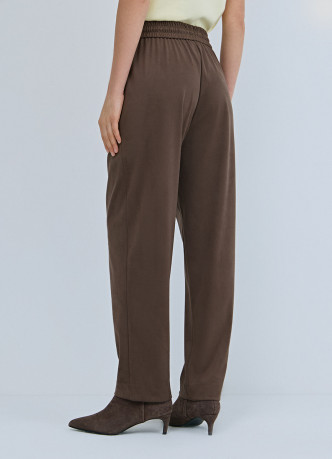 Брюки Baggy из искусственной замши